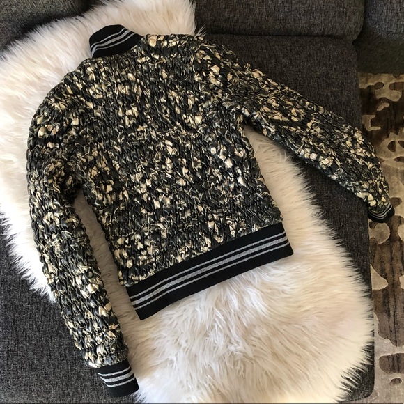 Rare!🌟WAGGON Paris Textured Bomber Jacket - Picture 3 of 8